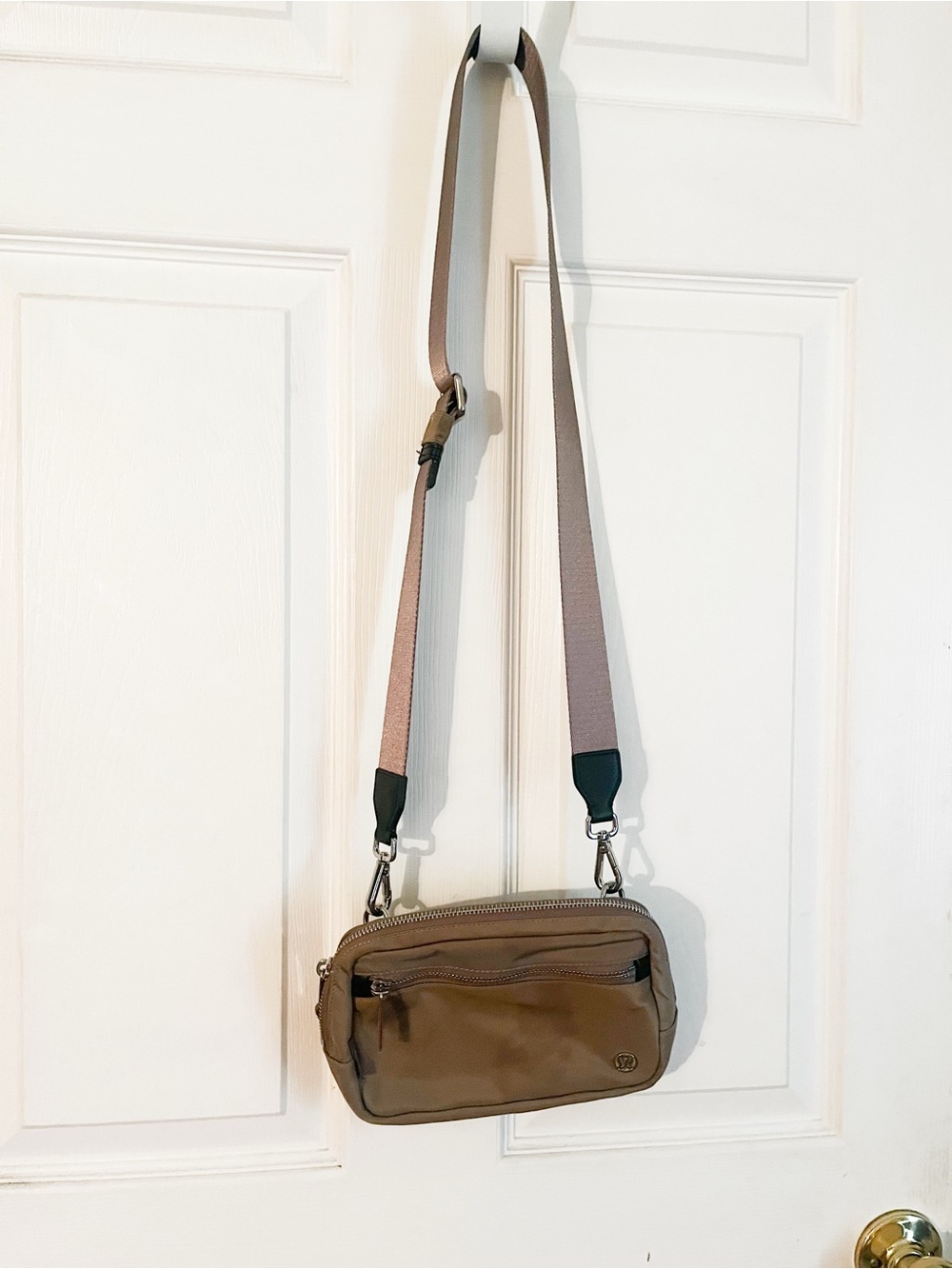 Lululemon Taupe Belt Bag with Adjustable Strap